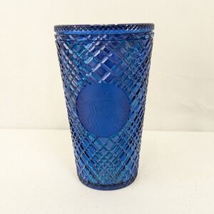 Starbucks Blue Jeweled 16oz Cold Cup *No Straw*